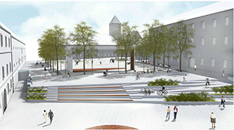 Image represent the project Izobraževalno in informacijsko-turistično središče Stara Para Pekara s Trgu Vatroslava Lisinska, Tgarden